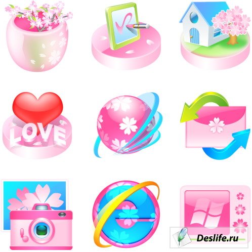 Sakura Rose icons
