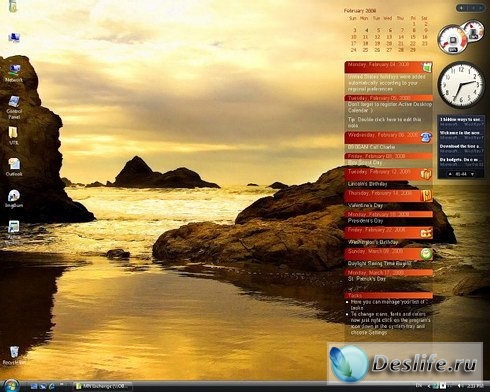 Active Desktop Calendar 7.72 Build 090217
