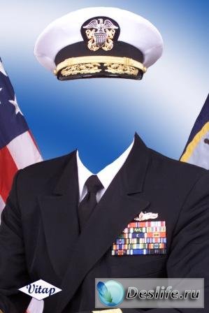 Адмирал США - Костюм для фотошопа