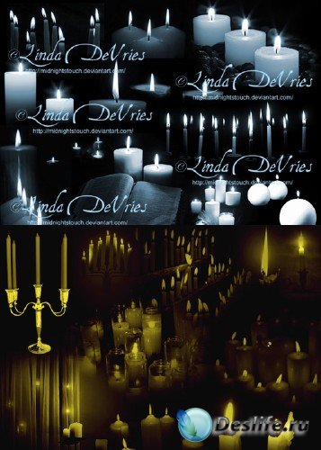 Candlelight Brushes - Кисти для фотшопа - Свечи