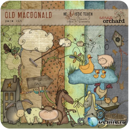 Скрап-набор Старый Макдональд / Old MacDonald scrap