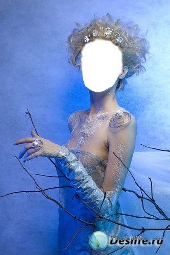 Костюм для фотошопа – Девушка на голубом