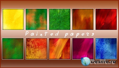 Текстуры - 10 painted papers