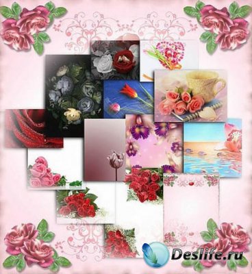 Flower Backgrounds - Фоны для фотошопа