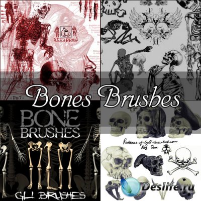 Bones Brushes - Кисти для фотошопа