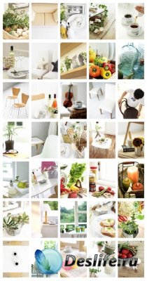 Stock Photo: The covered table