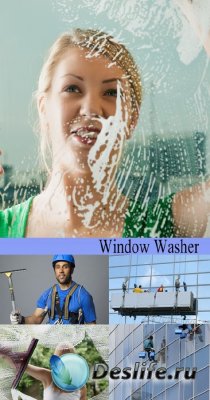 Stock Photo: Window Washer