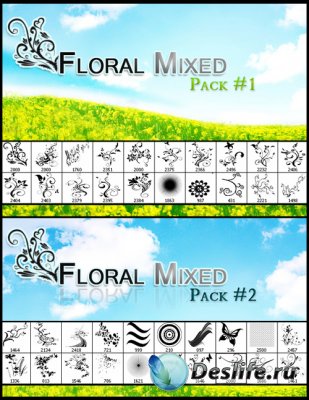 Floral Mix Brushes -   