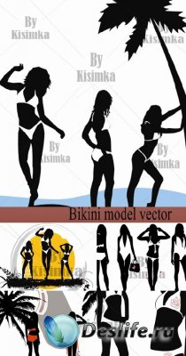 Bikini model vector