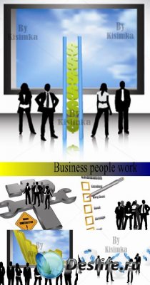 Business people work