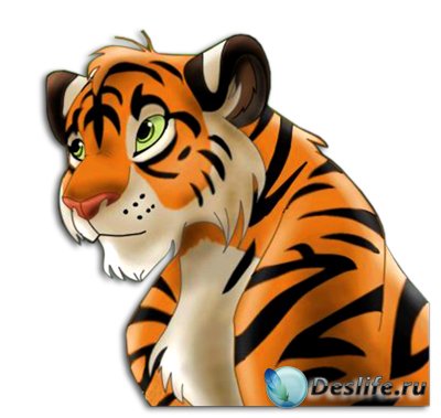 Рисованные тигры - Клипарт