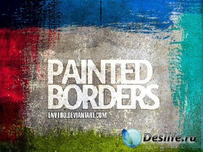 Paint Borders Photoshop Brushes - Кисти для фотошопа