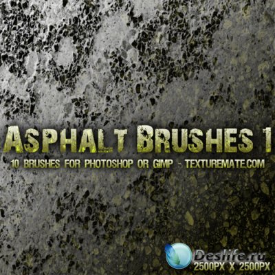 Кисти для Фотошопа - Asphalt Brush Pack