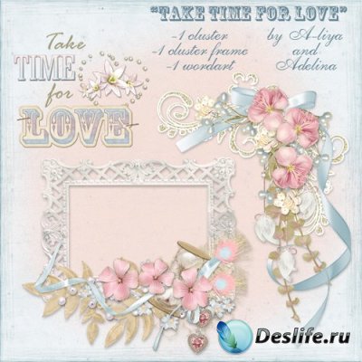 Элементы из скрап набора – Take Time for love