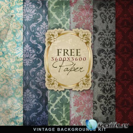  - Vintage Backgrounds Kit