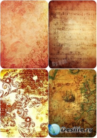 7 Old Paper Textures - Старая бумага, текстуры