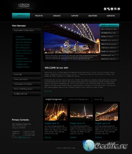 Free Civil Engineering Website Template