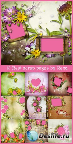 10 Лучших скрап страничек от Rena Designs