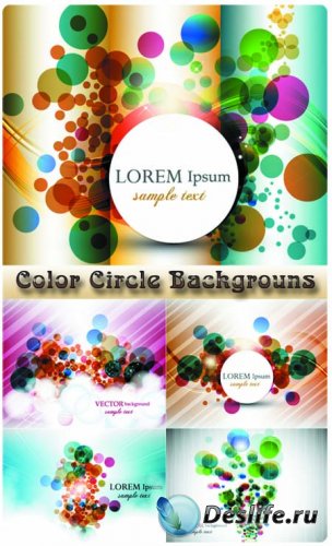 Stock Vector - Colorful Circle Backgrounds