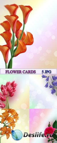 Карточки с цветами