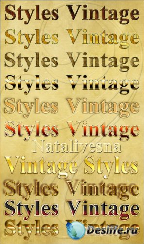    Photoshop -  / Styles Photoshop - Vintage