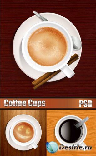     PSD / Coffee cups in PSD
