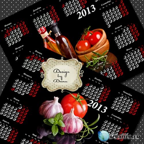 Два календаря  на 2013 год - Натюрморт с пормидорами