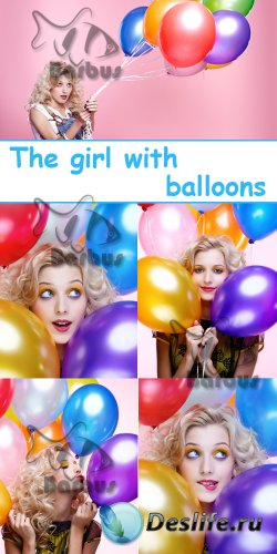 The girl with balloons /    