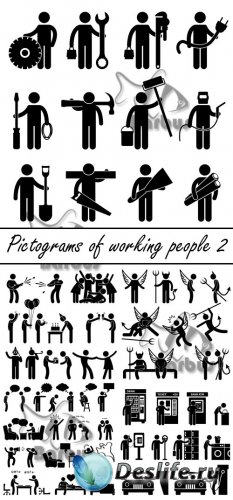 Pictograms of working people 2 /    2