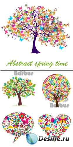 Abstract spring time /   - vector stock