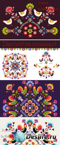       / Decorative ornament Flowers #2 in Vector
