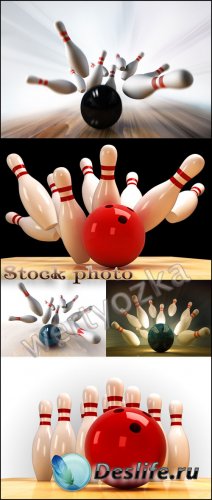  / Bowling, sports game - Raster clipart