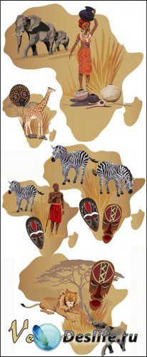, , , ,  / Africa, elephant, lion, giraffe, zeb ...