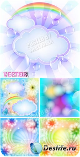    ,    / Vector background with flo ...