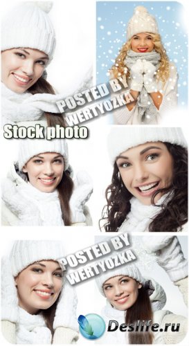        / Winter girls - stock photos