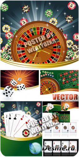 , ,   / Casino, cards, gambling - stock vector