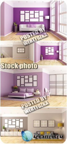      / Interior in gentle lilac tones - stock  ...