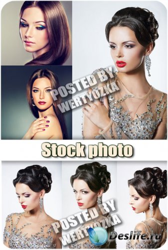     / Girl with beautiful hair styles - stock photos