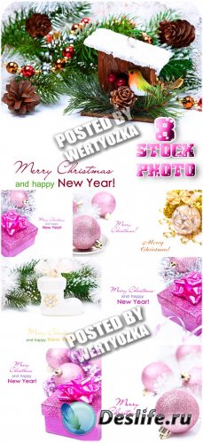  ,   / New Year, holiday compositions - stock photos