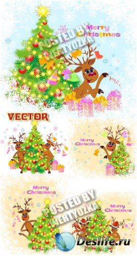   / Christmas reindeer - stock photos