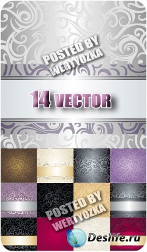     / Beautiful backgrounds with ornaments - stock vector