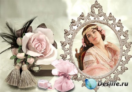 Рамка женская – Шкатулка с розой