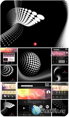    ,   / Web templates for website, vector backgrounds
