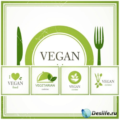  ,   / Vegetarian menu, vector backgrounds