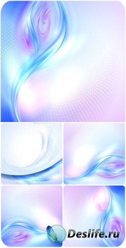        / Vector background with blue and violet lines