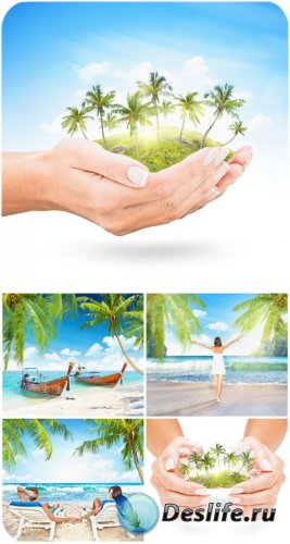  ,     / Paradise, summer,  holiday by the sea - Stock Photo