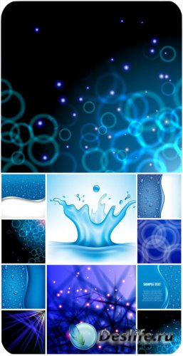     / Vector backgrounds blue hues