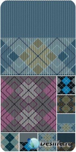  ,   / Vector backgrounds, knitted texture
