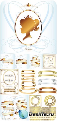      / Gold design elements , vector frame