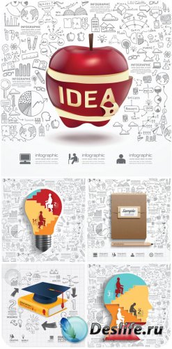 -, ,    / Business concept, ideas, infographics vector
